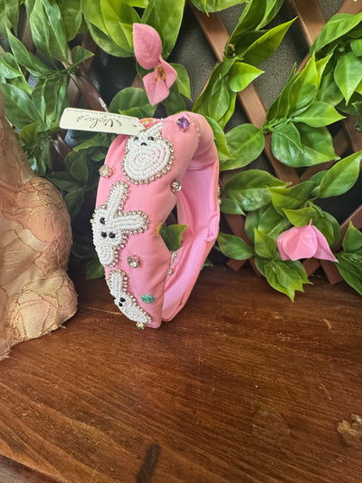 Pink Bunny Headband