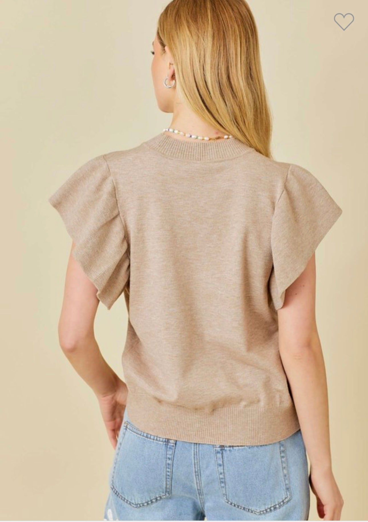 Ruffle Sleeve Sweater