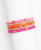 The Pinks Bracelet Stack