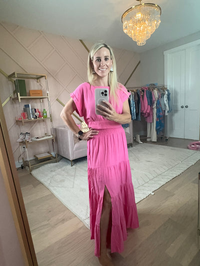 Two Piece Barbie Pink Set