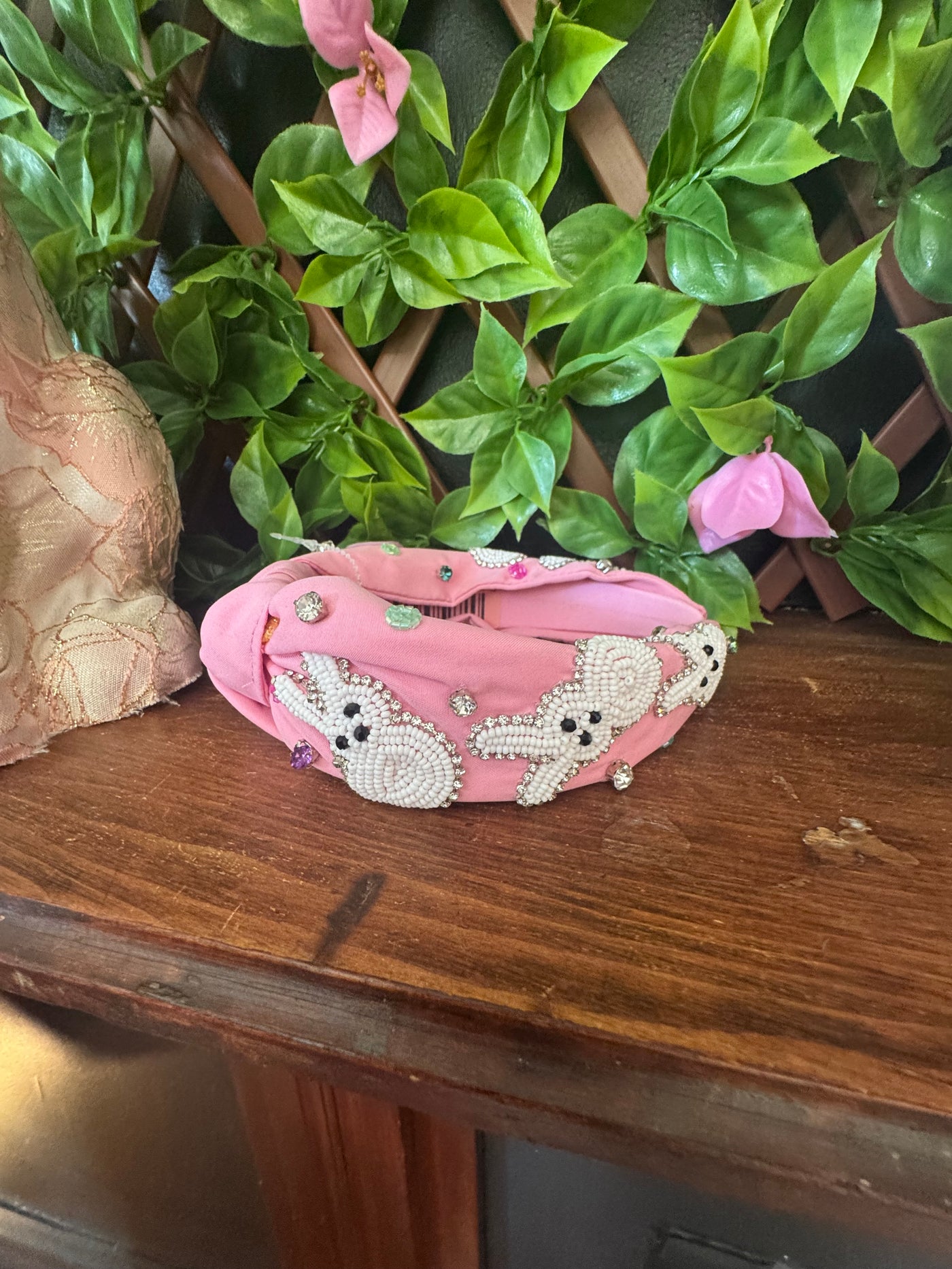 Pink Bunny Headband