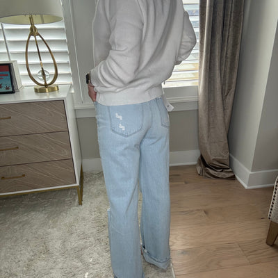 90s Mid-Rise Light Wash Jeans