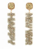 Gold New Year Earrings