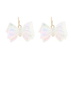 Clear Bow Earrings
