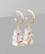 Gold Gummy Bear Earrings