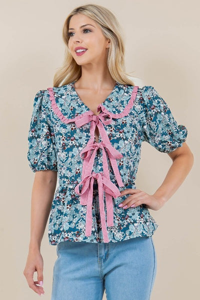 Floral Bow Top