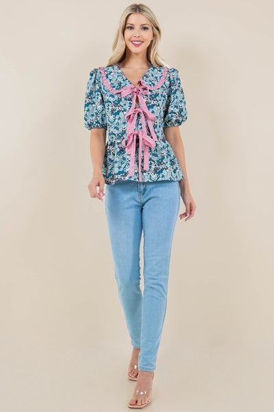 Floral Bow Top