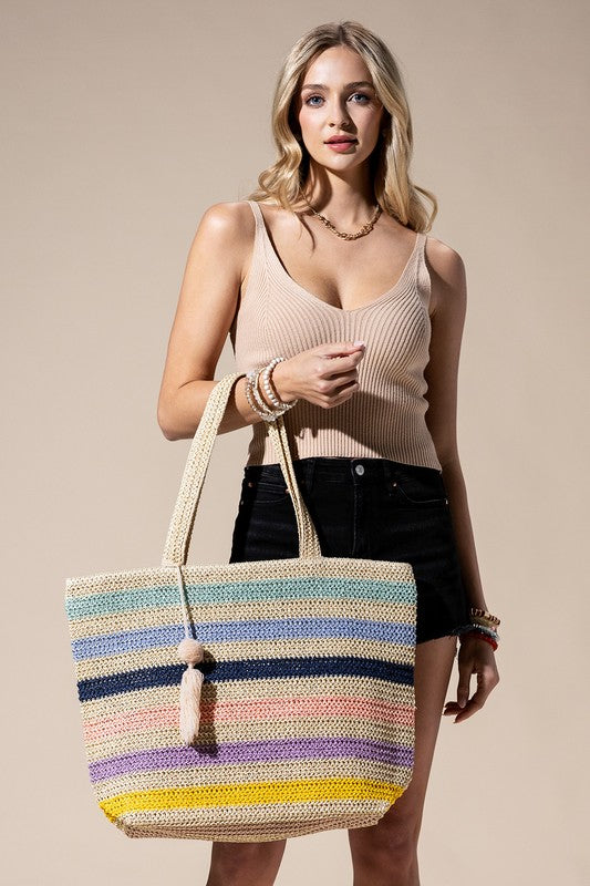 Multicolored Pastel Tote Bag