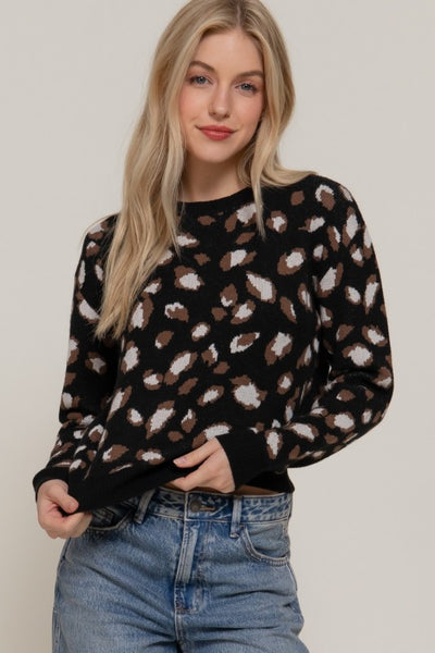 Animal Jacquard Sweater
