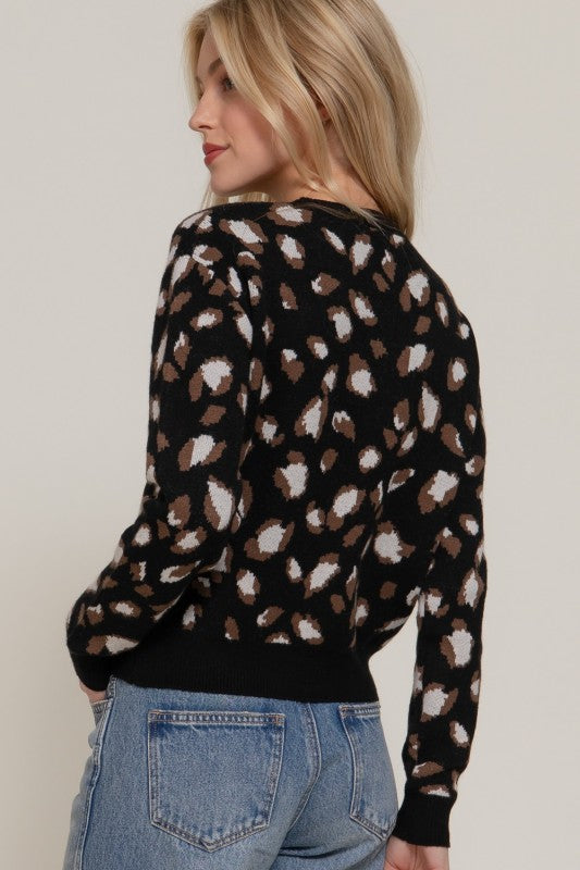 Animal Jacquard Sweater