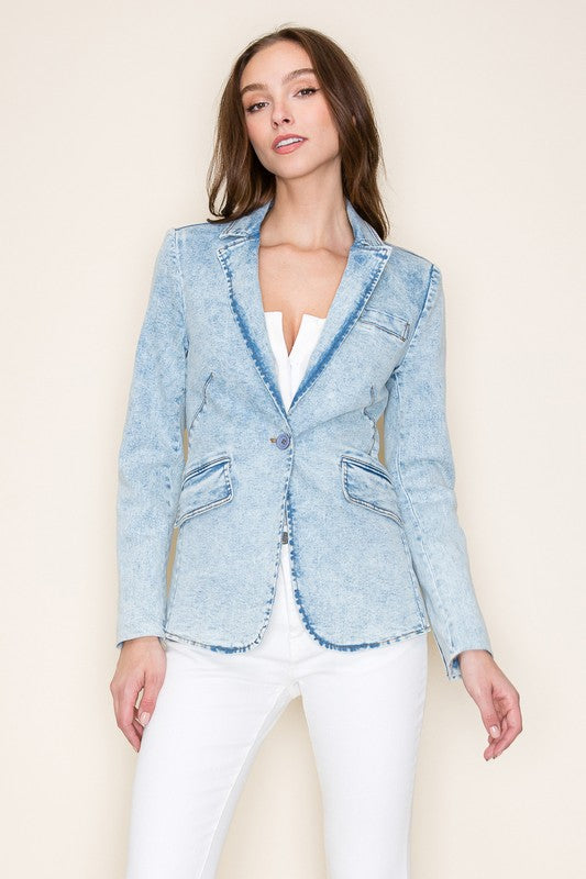 Denim Lined Blazer