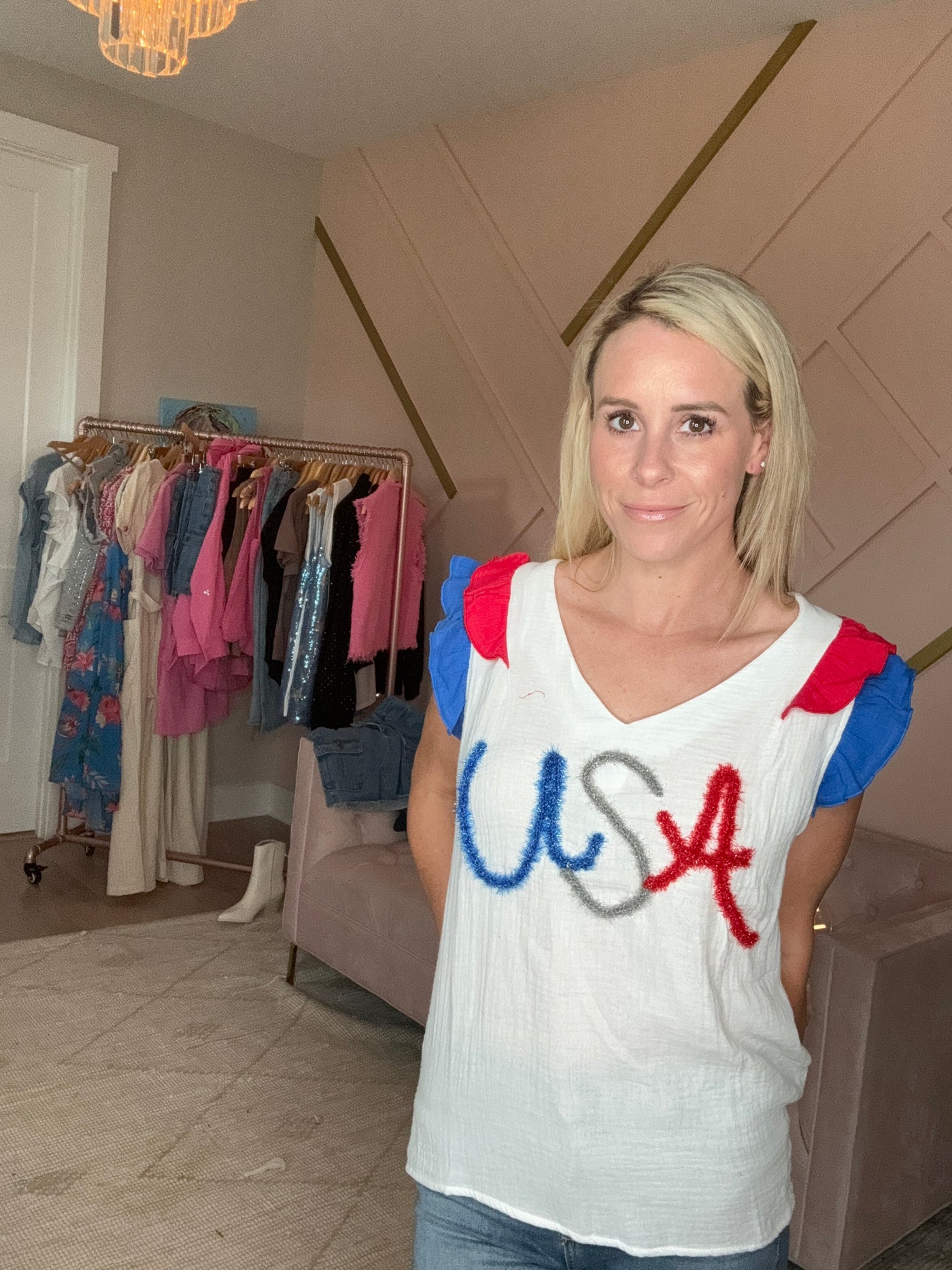 USA Tinsel Top