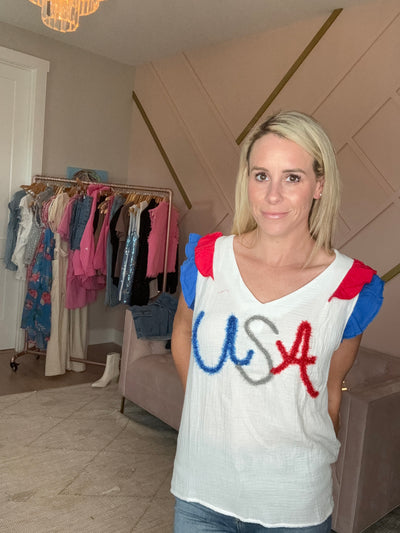 USA Tinsel Top