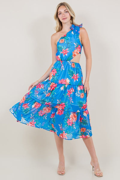 The "Havenly" Blue Floral Dress