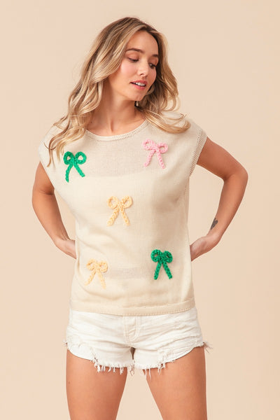 Oatmeal Bow Top