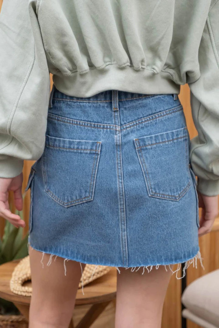 Cargo Jean Skirt