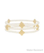 Clear/Gold Bracelet Stack