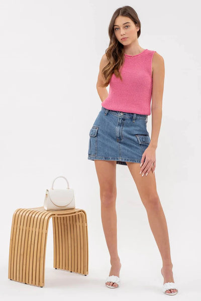 Pink Knit Top