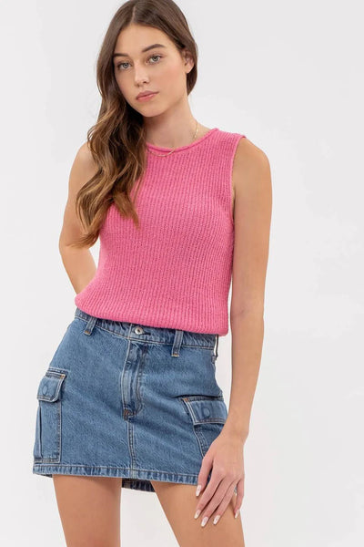 Pink Knit Top