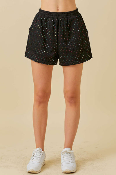 Black Sparkle Shorts
