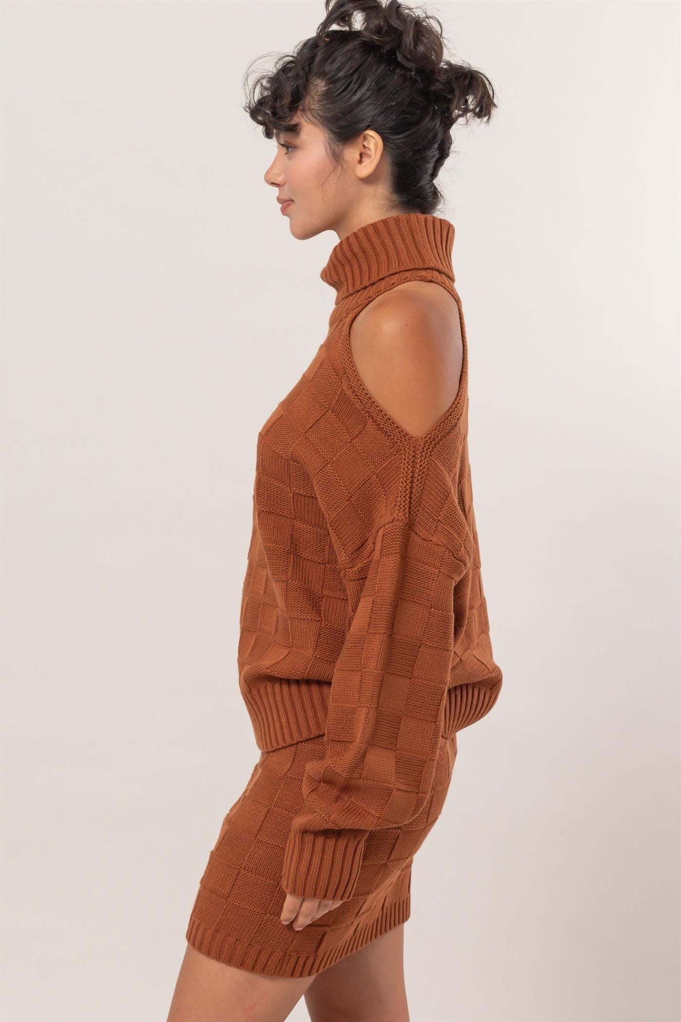 Sweater Top & Skirt Set