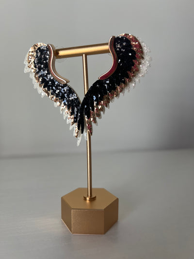 Beaded Wing Earring